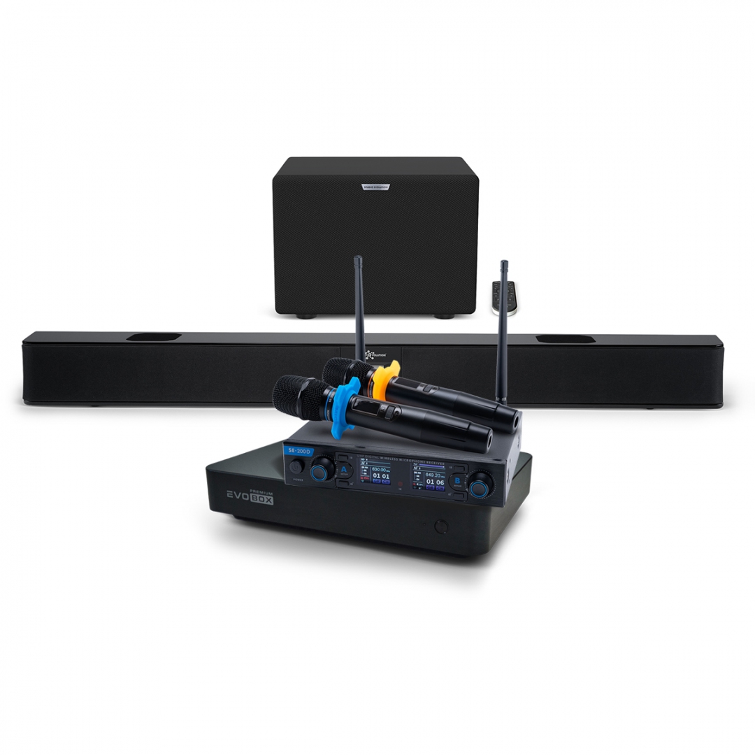 Hi-End караоке-система EVOBOX Premium + EvoSoundBar (саундбар с караоке) в Томске