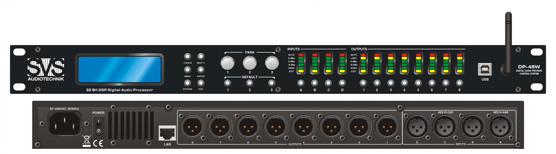 SVS Audiotechnik DP-48W Цифровой процессор: 4 входа 8 выходов в Томске