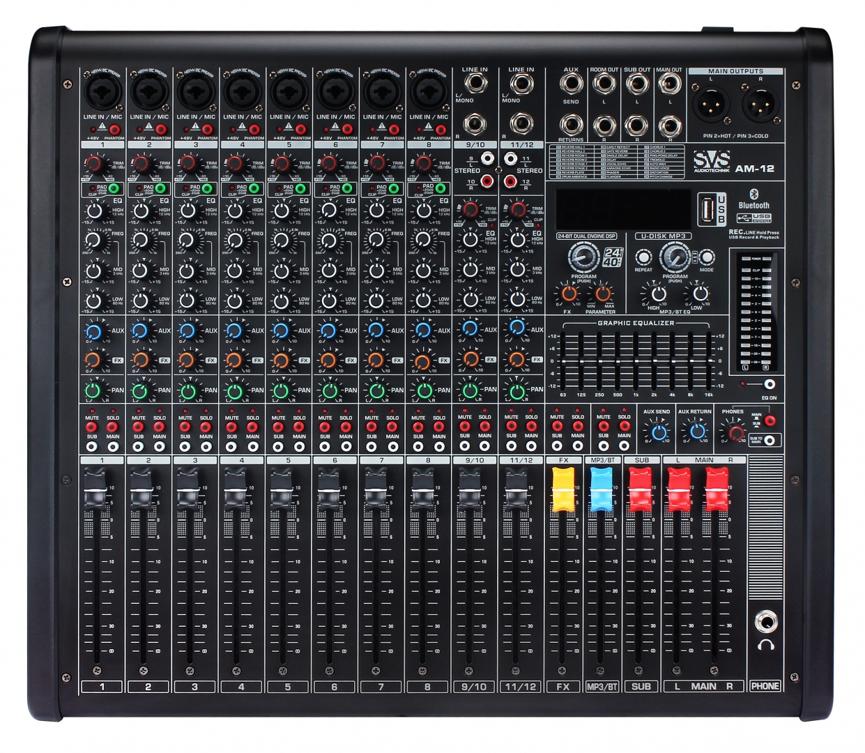 SVS Audiotechnik mixers AM-12 Микшерный пульт аналоговый, 12-канальный в Томске