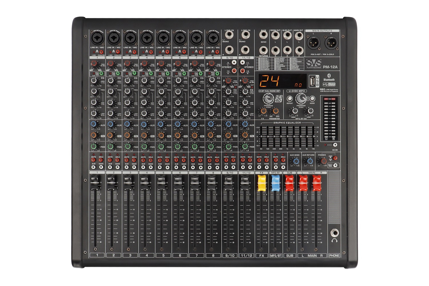 SVS Audiotechnik mixers PM-12A Активный аналоговый микшерный пульт, 12-канальный в Томске